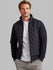 Mens Diamond Quilt Hybrid Jacket (3171) Navy