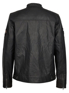 Petrol leather jacket