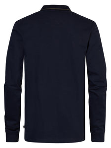Petrol long sleeve polo T shirtv