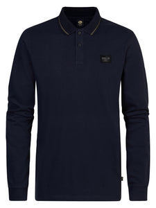 Petrol long sleeve polo T shirtv