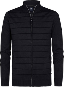 Knitwear Collar Cardigan Deep Black