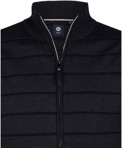 Knitwear Collar Cardigan Deep Black