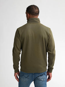 Sporty Sweat Jacket Army Green