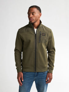 Sporty Sweat Jacket Army Green