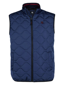 Petrol Industries Quilted Gilet Dark Denim
