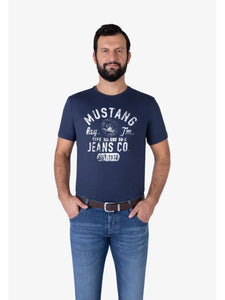 Mustang Men's Leather Belt Dark Brown