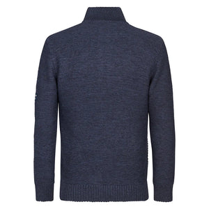 Petrol Full Zip Sweater Royal Navy
