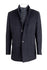 Navy Wool Full Zip Coat