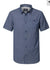 Petrol short sleeved shirt navy print